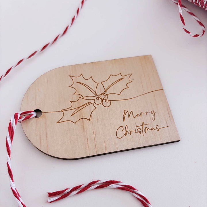 Christmas Wooden Gift Tags | Set of 6
