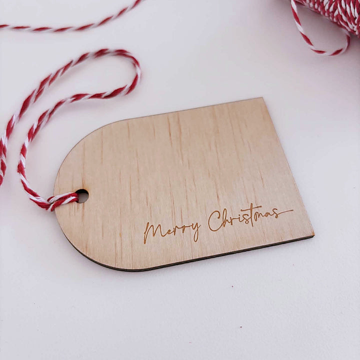Christmas Wooden Gift Tags | Set of 6