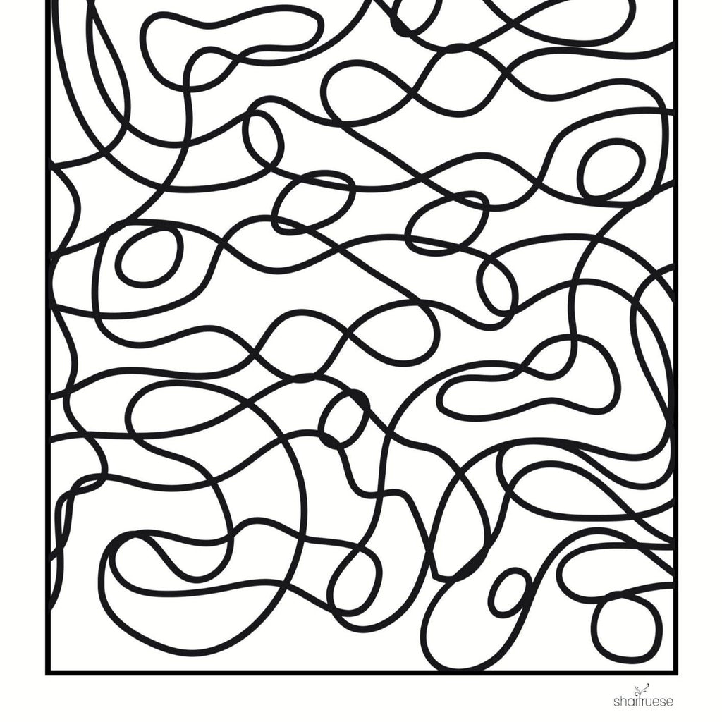 Bold Line Coloring Pages