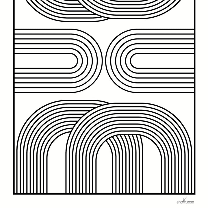 Easy Bold Patterns Colouring Pages Instant Download - ShartrueseColouring Pages