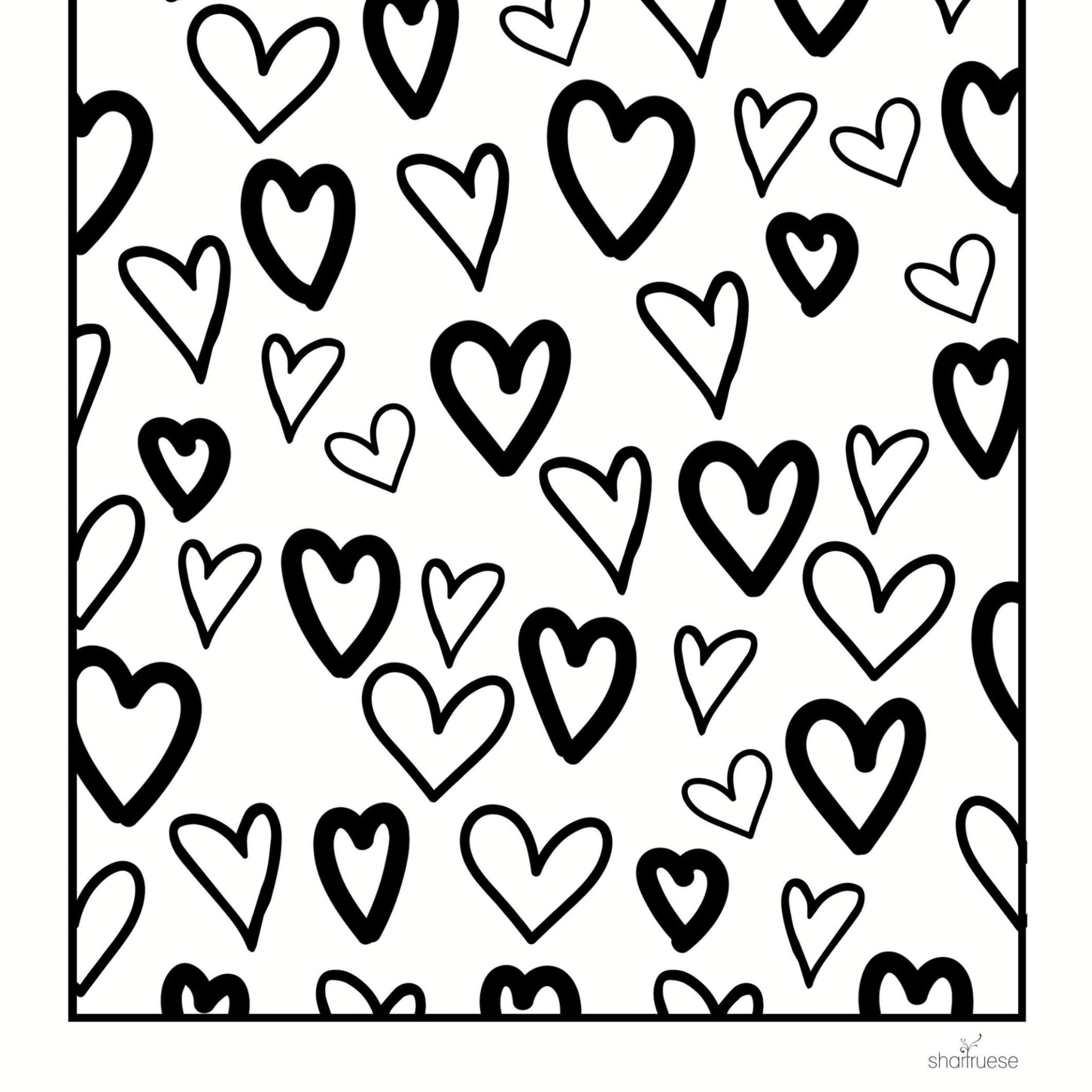 Easy Bold Patterns Colouring Pages Instant Download - Shartruese ...