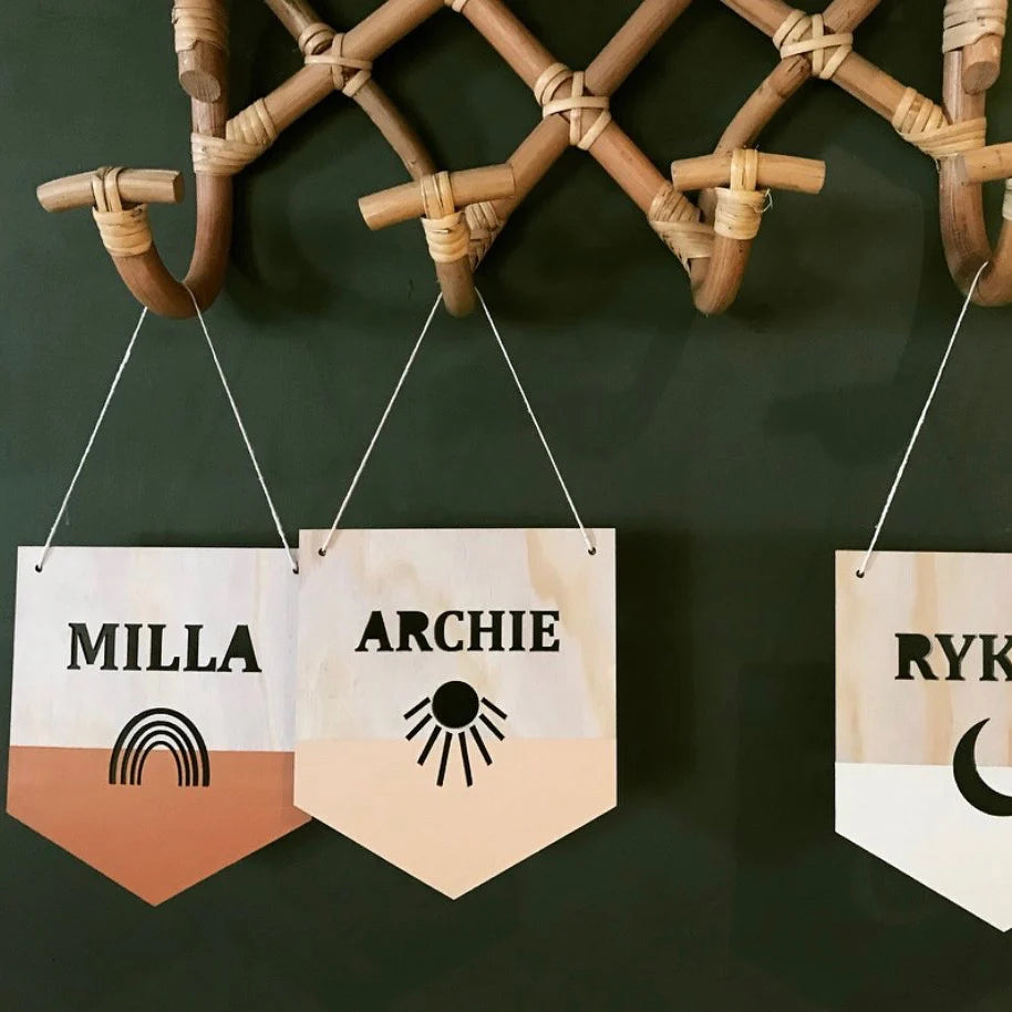 Zilvi Mini Name Painted Flag