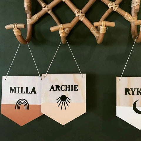 Zilvi Mini Name Painted Flag