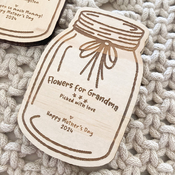 Flower Jar Magnet - Shartruese
