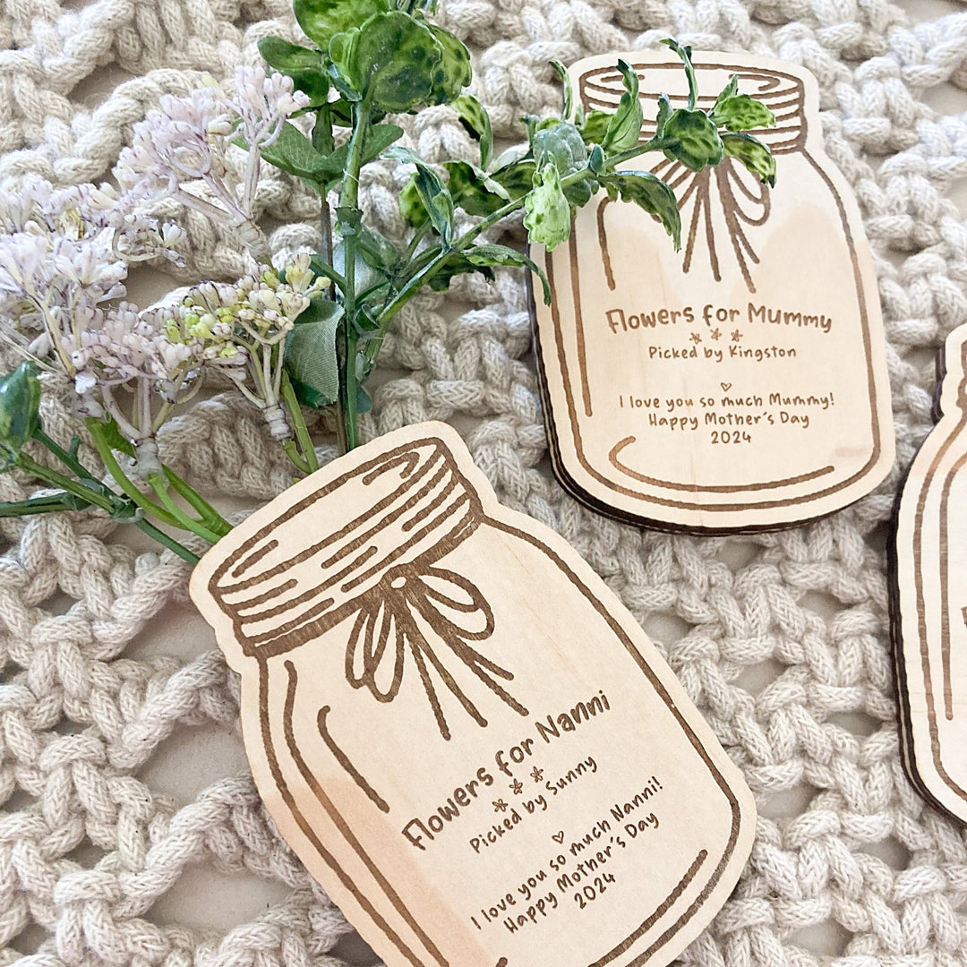 Flower Jar Magnet - Shartruese