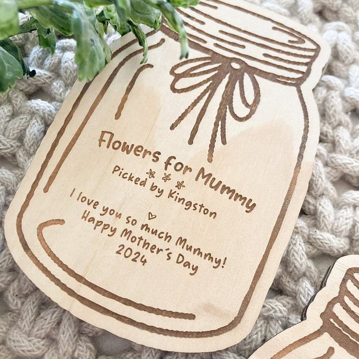 Flower Jar Magnet - Shartruese