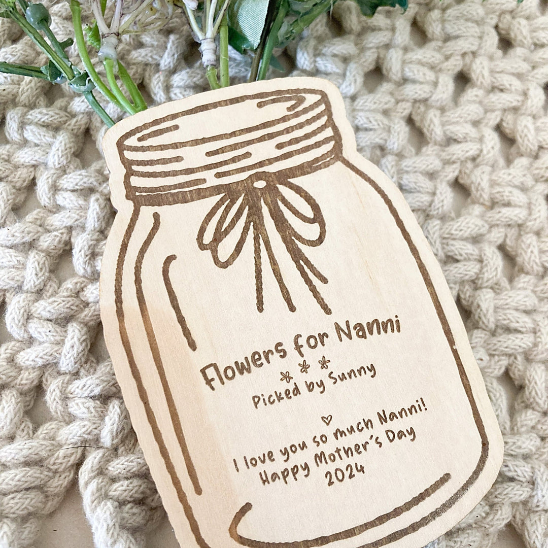 Flower Jar Magnet - Shartruese