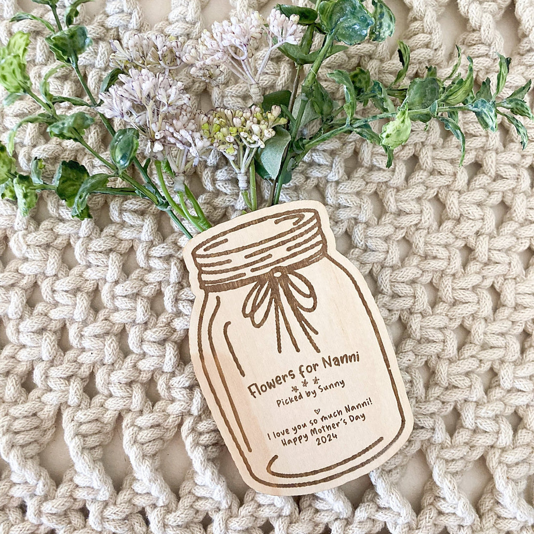 Flower Jar Magnet - Shartruese