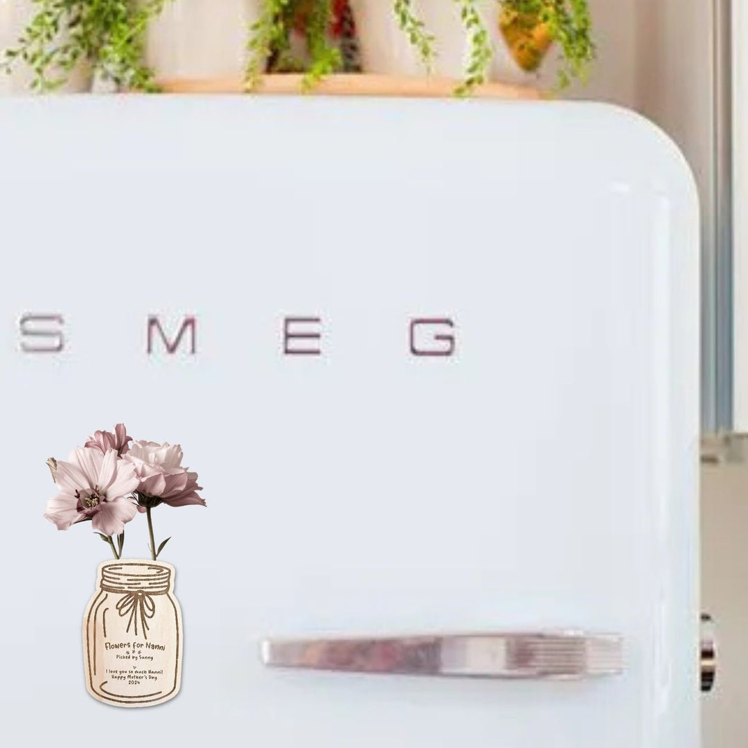 Flower Jar Magnet - Shartruese