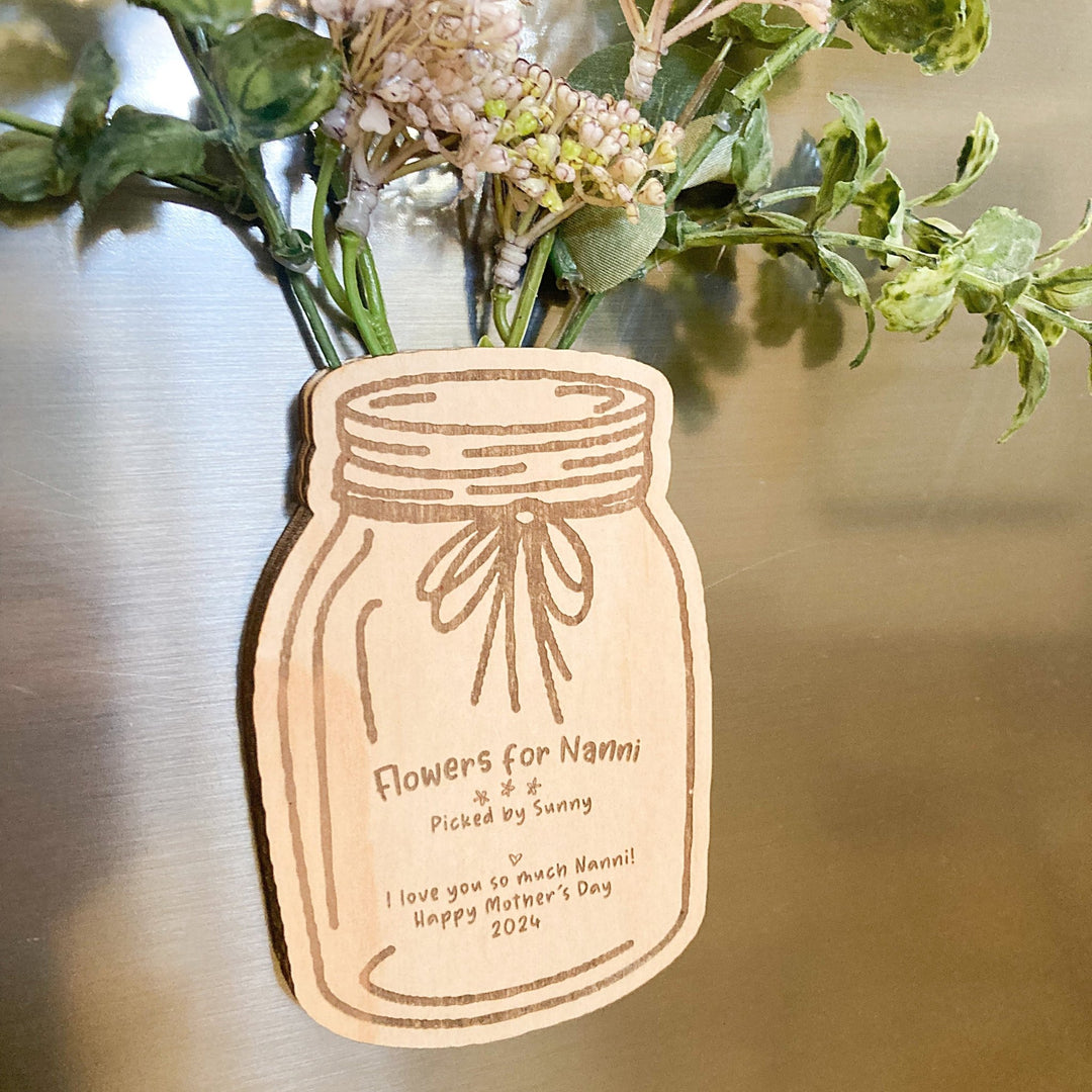 Flower Jar Magnet - Shartruese