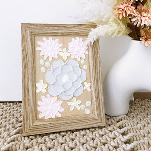 Framed Textured Florals - ShartrueseTextured Art