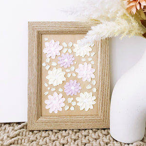 Framed Textured Florals - ShartrueseTextured Art