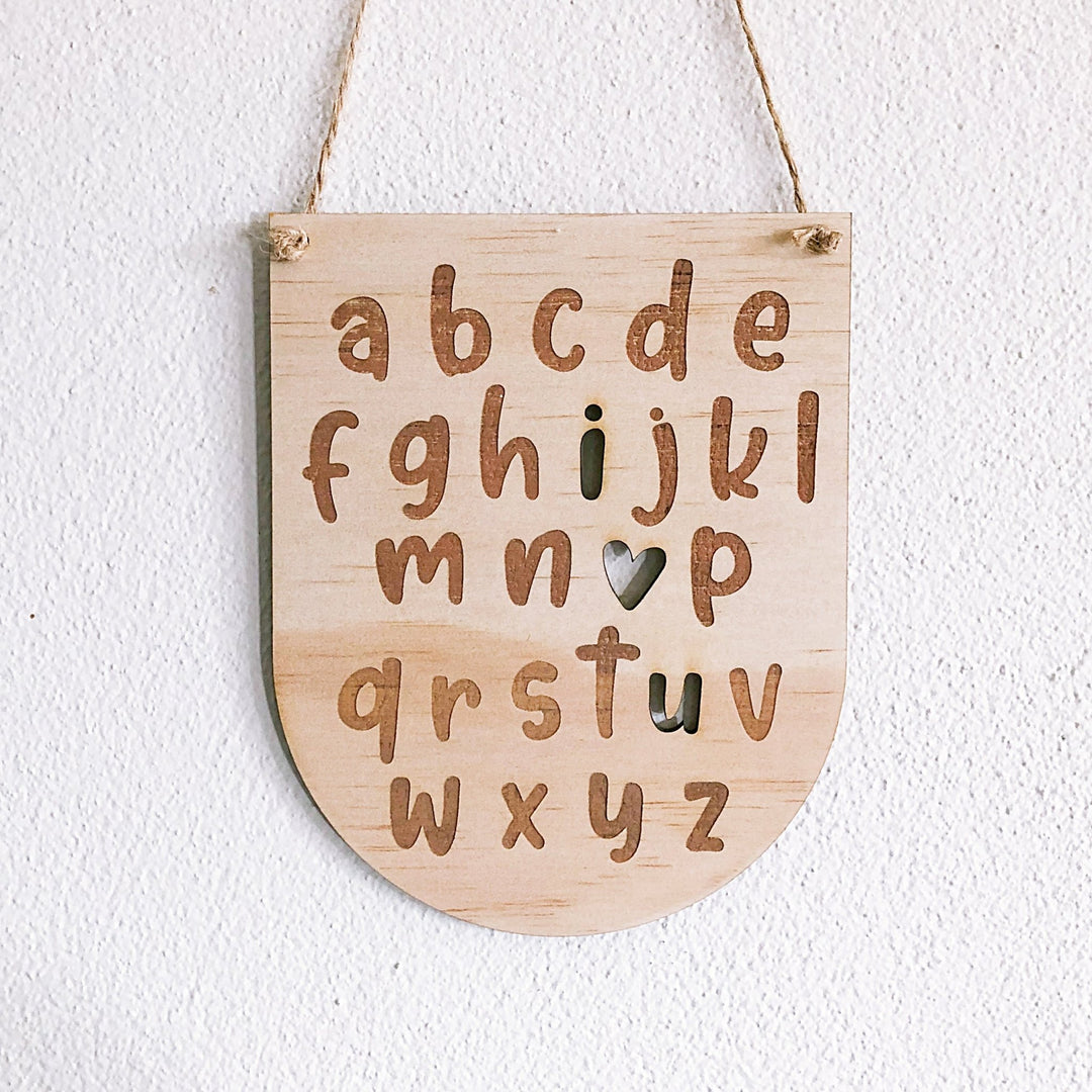Groovy Alphabet Board - ShartrueseParty decor; Happy Birthday; Wall Decor; Wall Plaque; Nursery Decor, Kids Room, Wooden Decor
