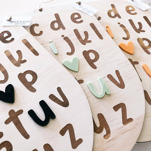 Groovy Alphabet Board - ShartrueseParty decor; Happy Birthday; Wall Decor; Wall Plaque; Nursery Decor, Kids Room, Wooden Decor