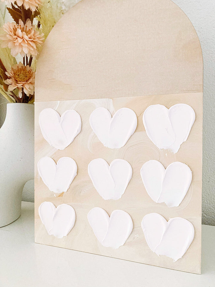 Love Heart Arch Plaque - ShartrueseTextured Art