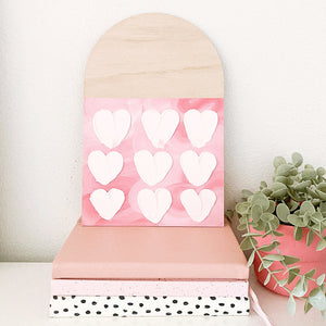 Love Heart Arch Plaque - ShartrueseTextured Art