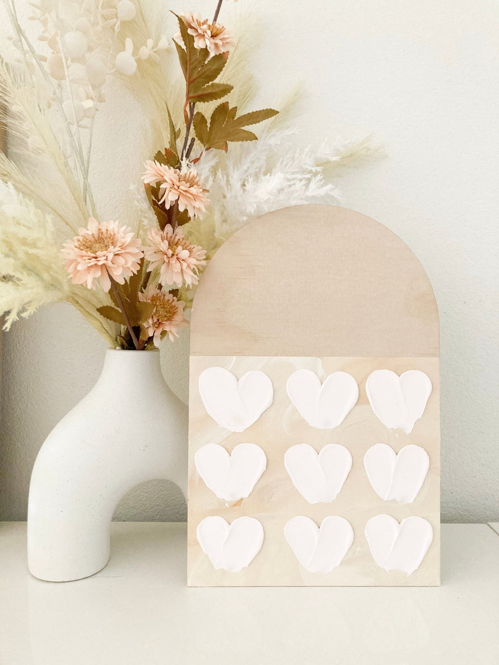 Love Heart Arch Plaque - ShartrueseTextured Art