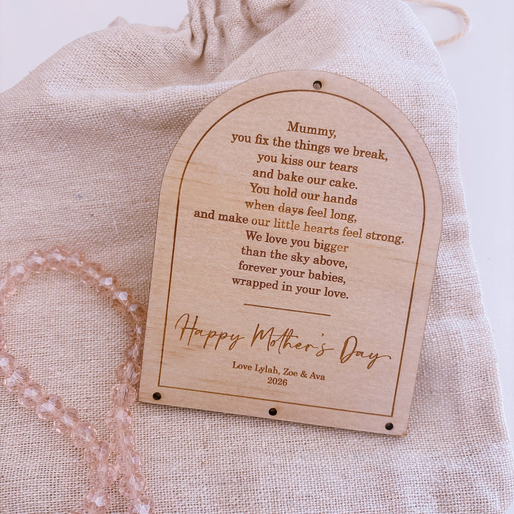 Personalised Arch Suncatcher | 3 Drops - ShartrueseMother&