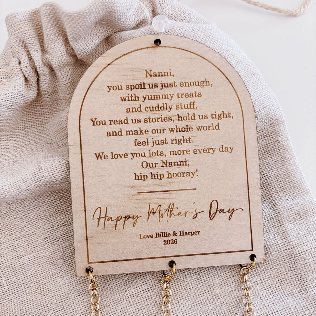 Personalised Arch Suncatcher | 3 Drops - ShartrueseMother&