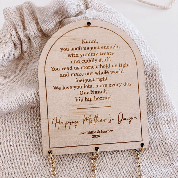 Personalised Arch Suncatcher | 3 Drops - ShartrueseMother&