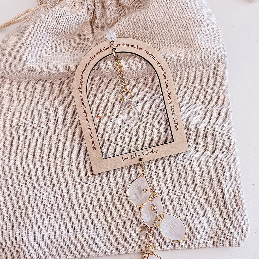 Personalised Arch Suncatcher | Gold Leaf - ShartrueseMother&