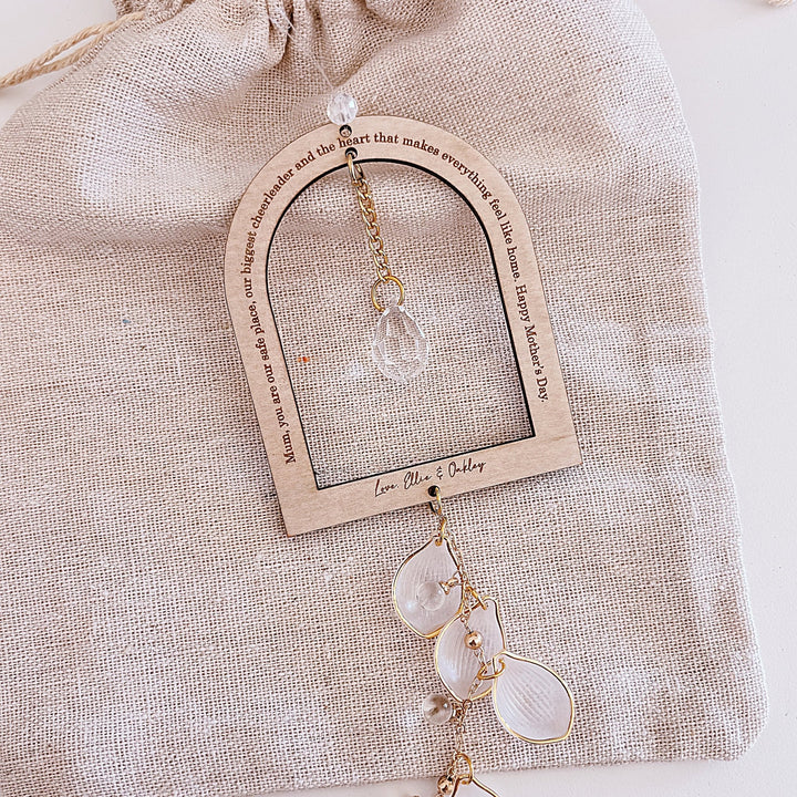 Personalised Arch Suncatcher | Gold Leaf - ShartrueseMother&