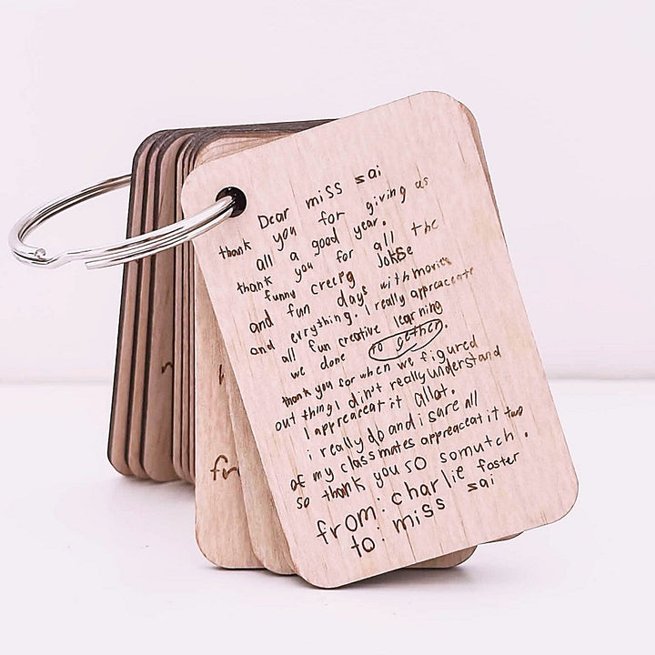 Personalised Group Teacher Gift Flip Book || Class Drawings/Writing - ShartrueseTeacher Gift