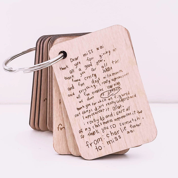 Personalised Group Teacher Gift Flip Book || Class Drawings/Writing - ShartrueseTeacher Gift