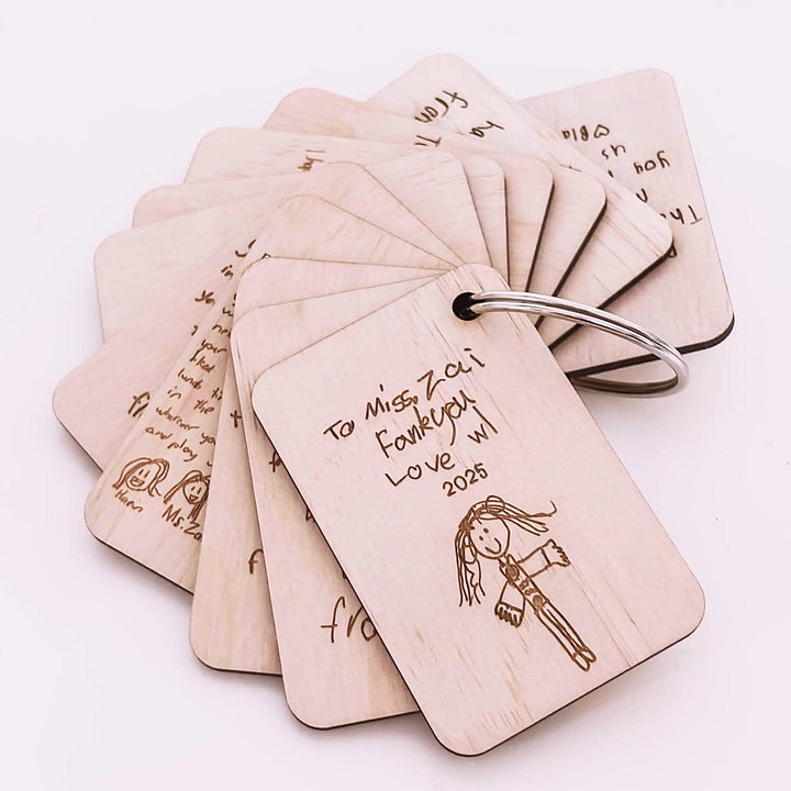 Personalised Group Teacher Gift Flip Book || Class Drawings/Writing - ShartrueseTeacher Gift