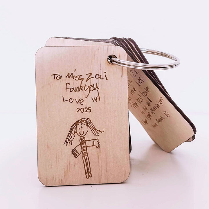 Personalised Group Teacher Gift Flip Book || Class Drawings/Writing - ShartrueseTeacher Gift