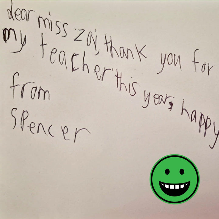 Personalised Group Teacher Gift Flip Book || Class Drawings/Writing - ShartrueseTeacher Gift