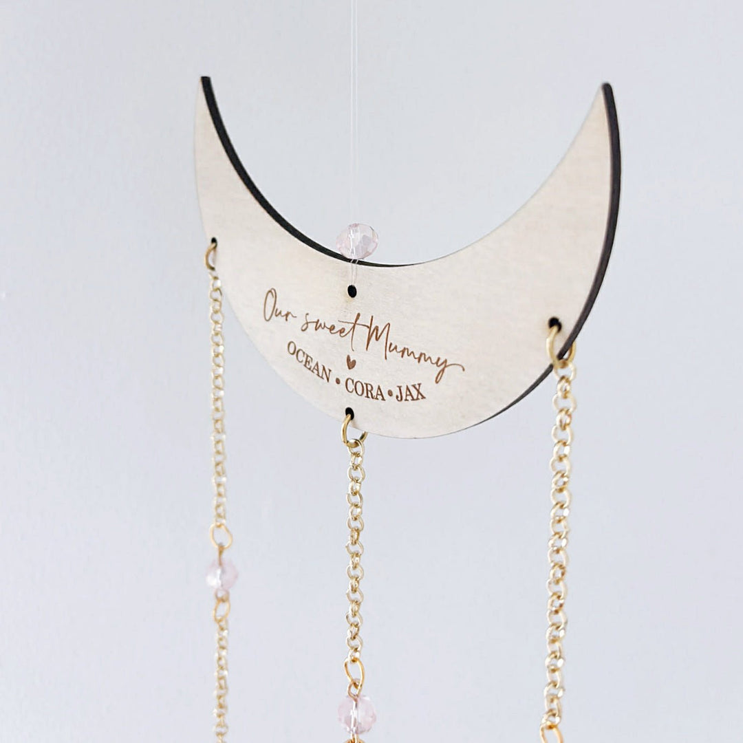 Personalised Suncatcher | Crescent Moon - ShartrueseMother&