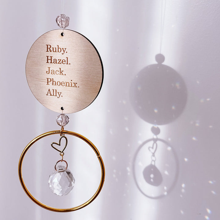 Personalised Suncatcher | Gold Ring - ShartrueseSuncatcher