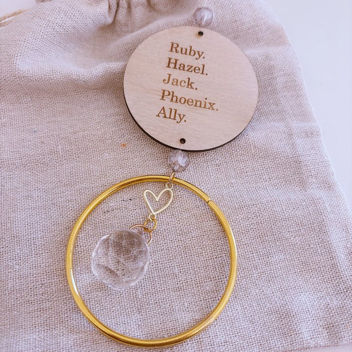 Personalised Suncatcher | Gold Ring - ShartrueseSuncatcher