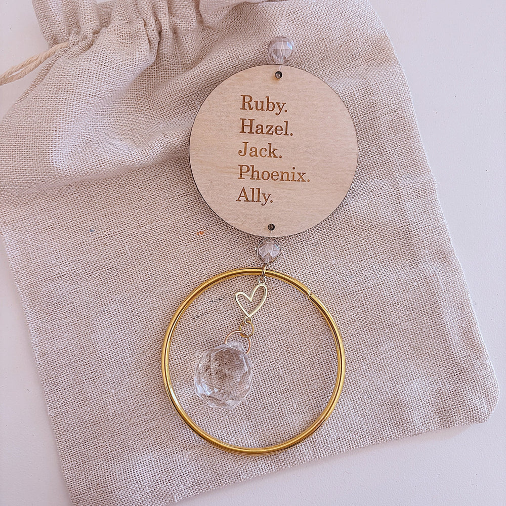 Personalised Suncatcher | Gold Ring - ShartrueseSuncatcher