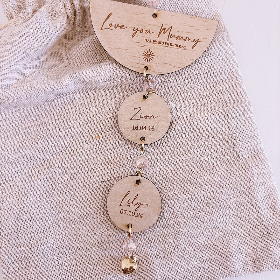 Personalised Suncatcher | Love You Name Drop - ShartrueseMother&