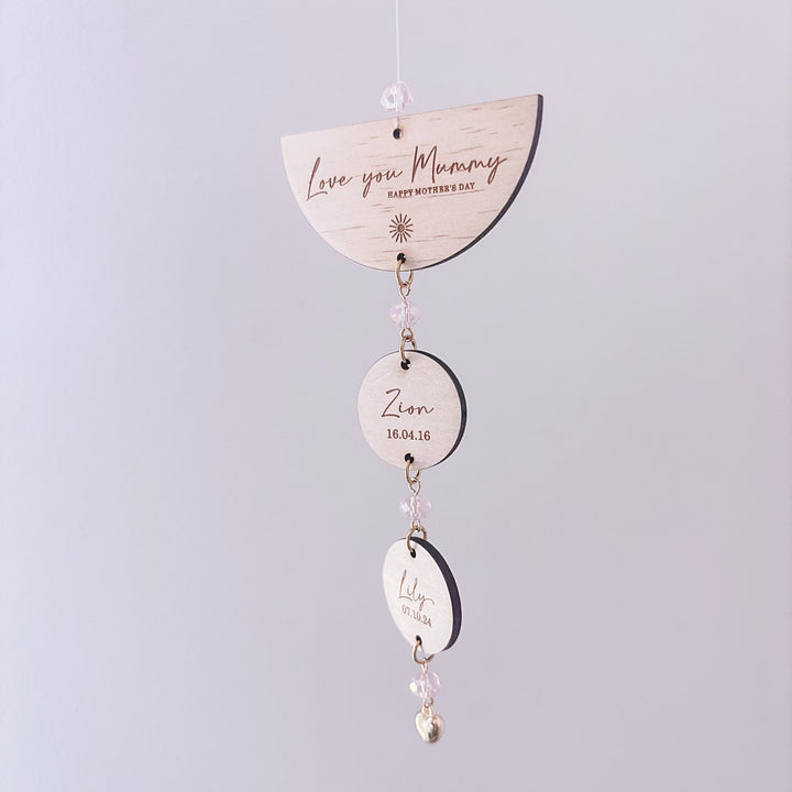 Personalised Suncatcher | Love You Name Drop - ShartrueseMother&