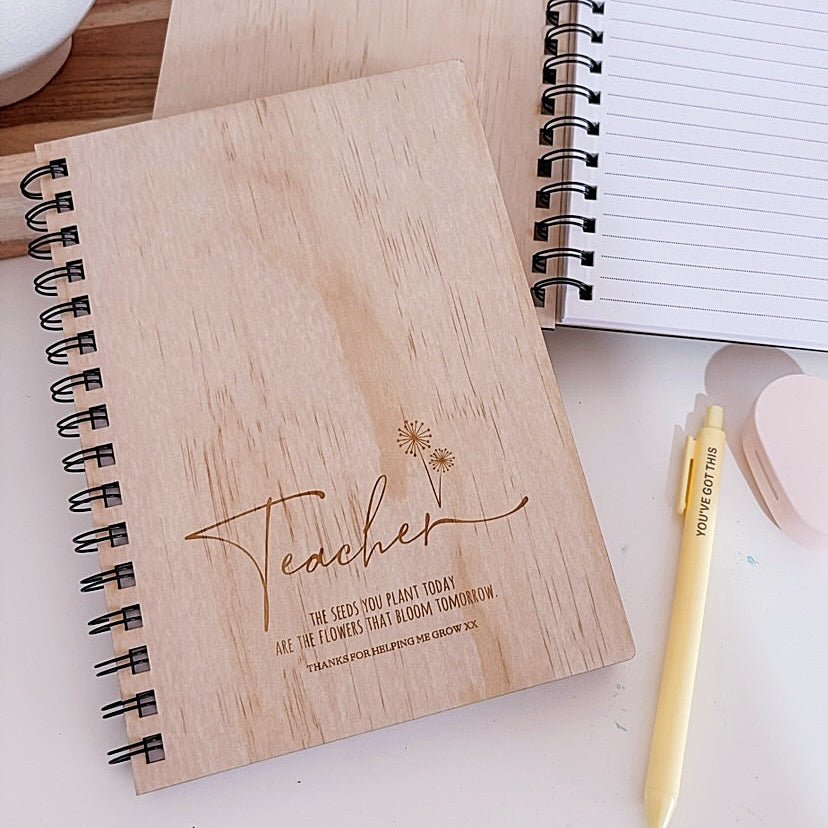 Personalised Teacher Journal - ShartrueseTeacher Gift