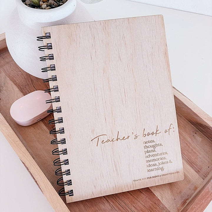 Personalised Teacher Journal - ShartrueseTeacher Gift