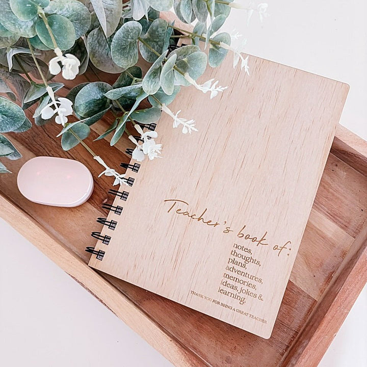 Personalised Teacher Journal - ShartrueseTeacher Gift