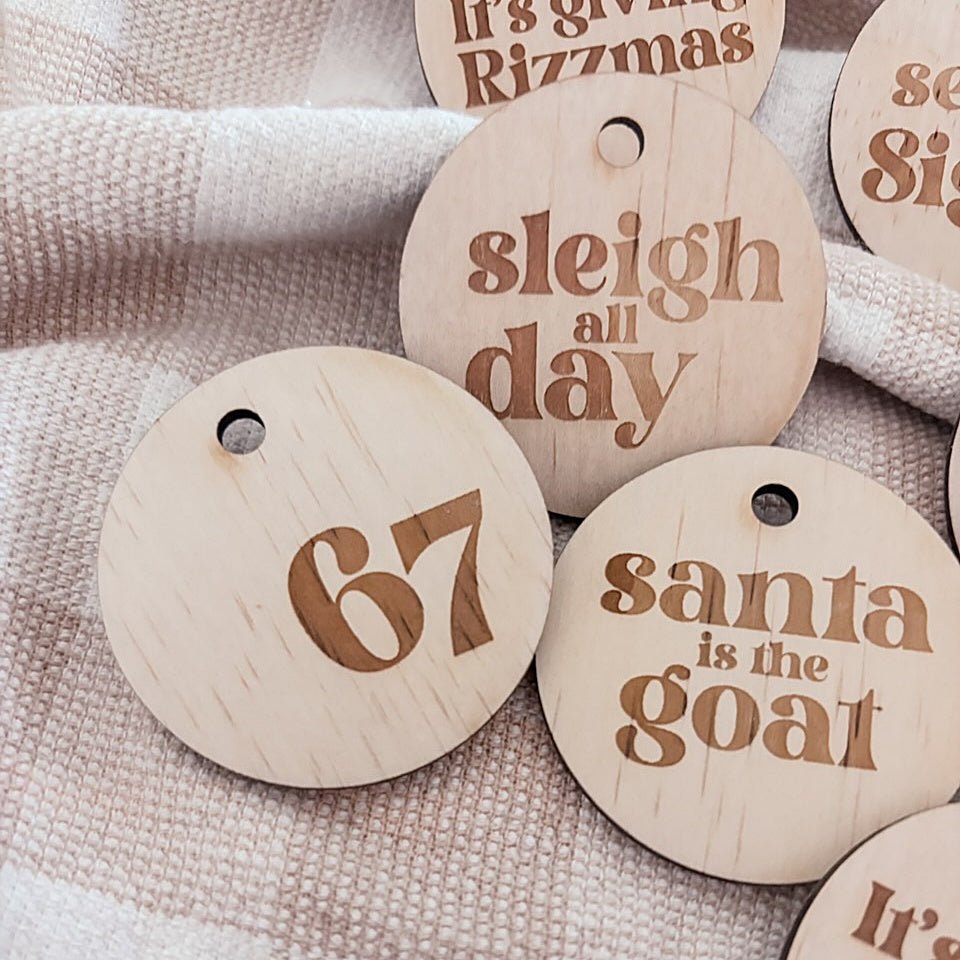 Skibidi | 67 | Rizzmas Funny Gift Tags - ShartrueseChristmas Ornament