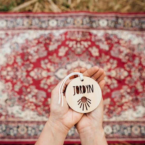 Zilvi School Bag Tag - Sun