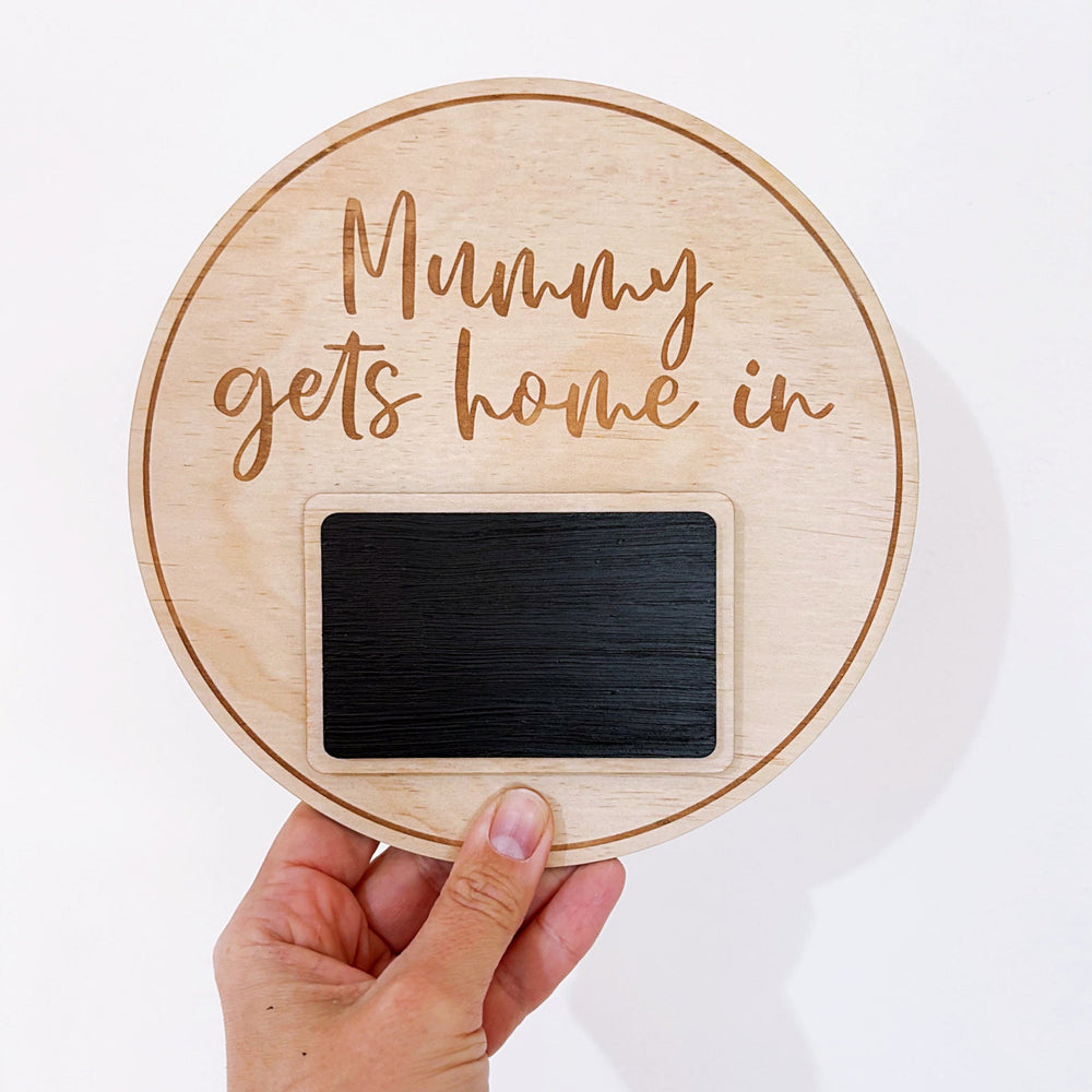 Timber FIFO Countdown Board - Shartruese
