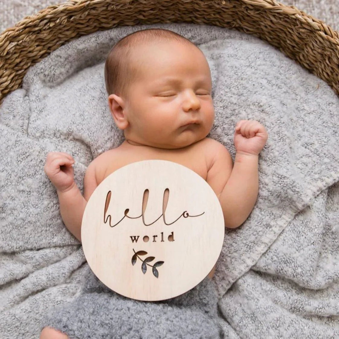 Zilvi Announcement Plaque - Single - ShartrueseBirth Announcement