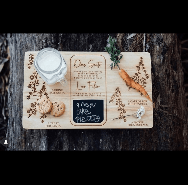 Zilvi Christmas Eve Santa Snack Board - ShartrueseChristmas Ornament