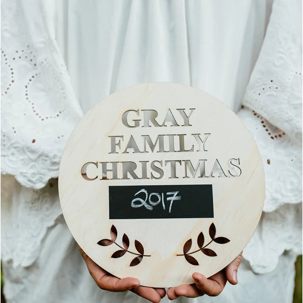 Zilvi Family Christmas Plaque - ShartrueseChristmas Ornament