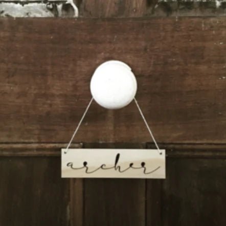 Zilvi Mini Name Plaque - Script Font - ShartrueseWall Decor