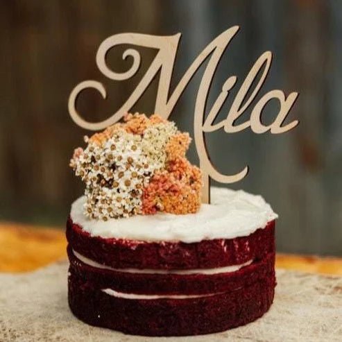 Zilvi Personalised Cake Topper - Single Word - ShartrueseCake Topper
