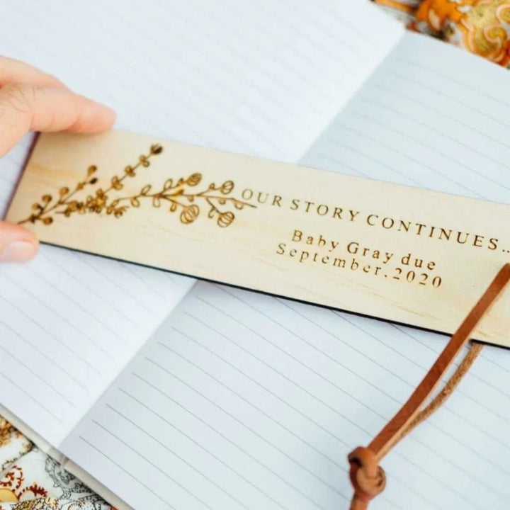 Zilvi Pregnancy Announcement Bookmark - ShartrueseBookmark Birth Announcement
