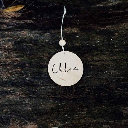 Zilvi Script Ornament - ShartrueseChristmas Ornament